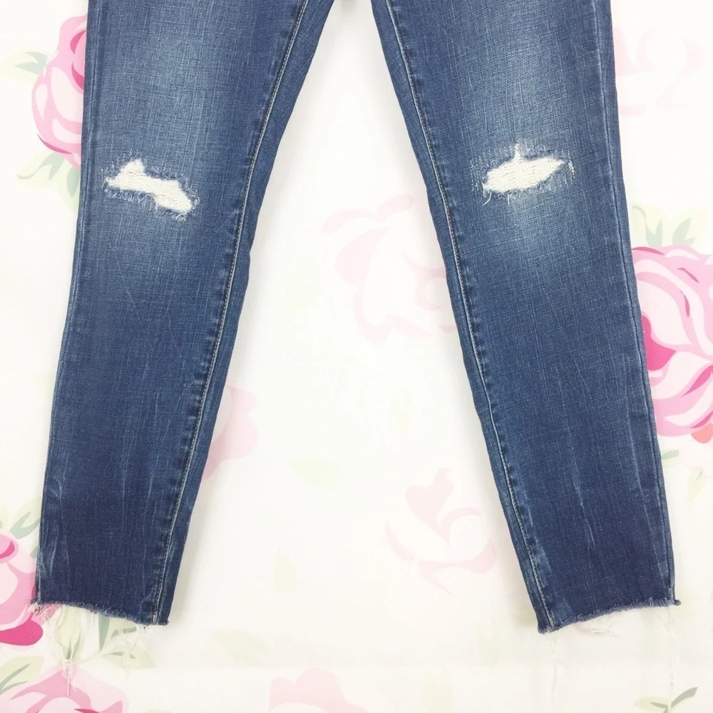 Blank NYC Midrise Distressed Skinny Denim Jeans 28 - Picture 3 of 7